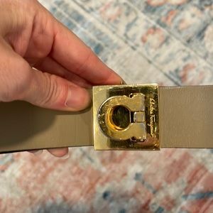 Leather Ferragamo belt